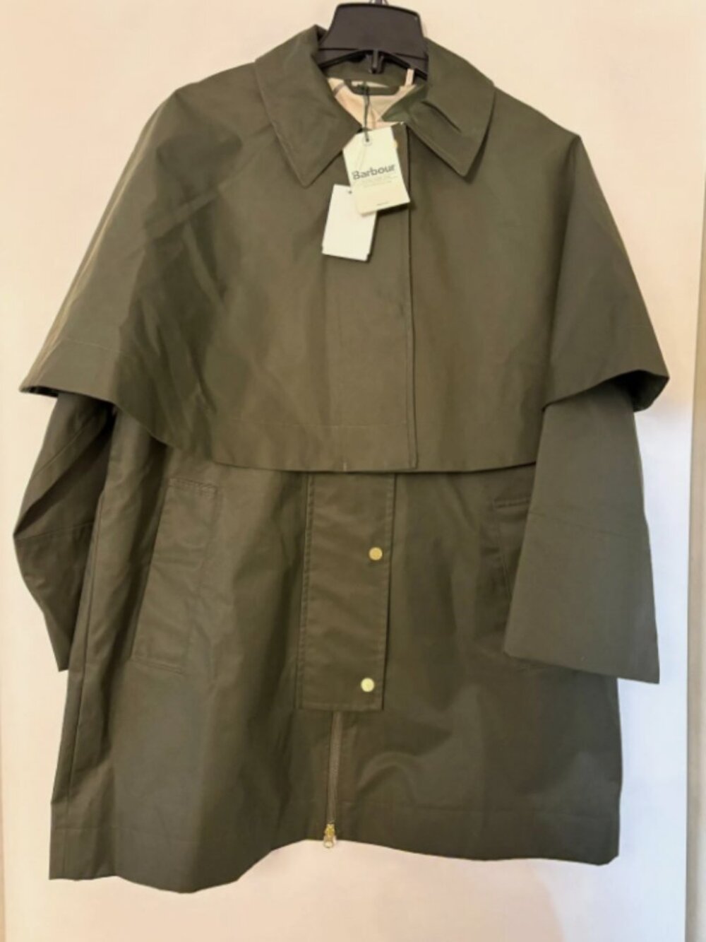 Barbour FIA CAPED (Removable )TWILL Water Resistant Jacket MSRP$420 British Chic - Picture 4 of 16